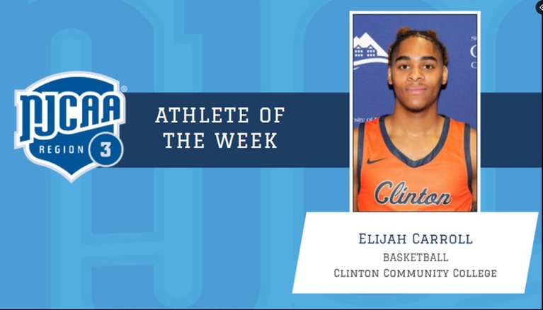 Elijah Carroll Named NJCAA Region 3 Player of the Week